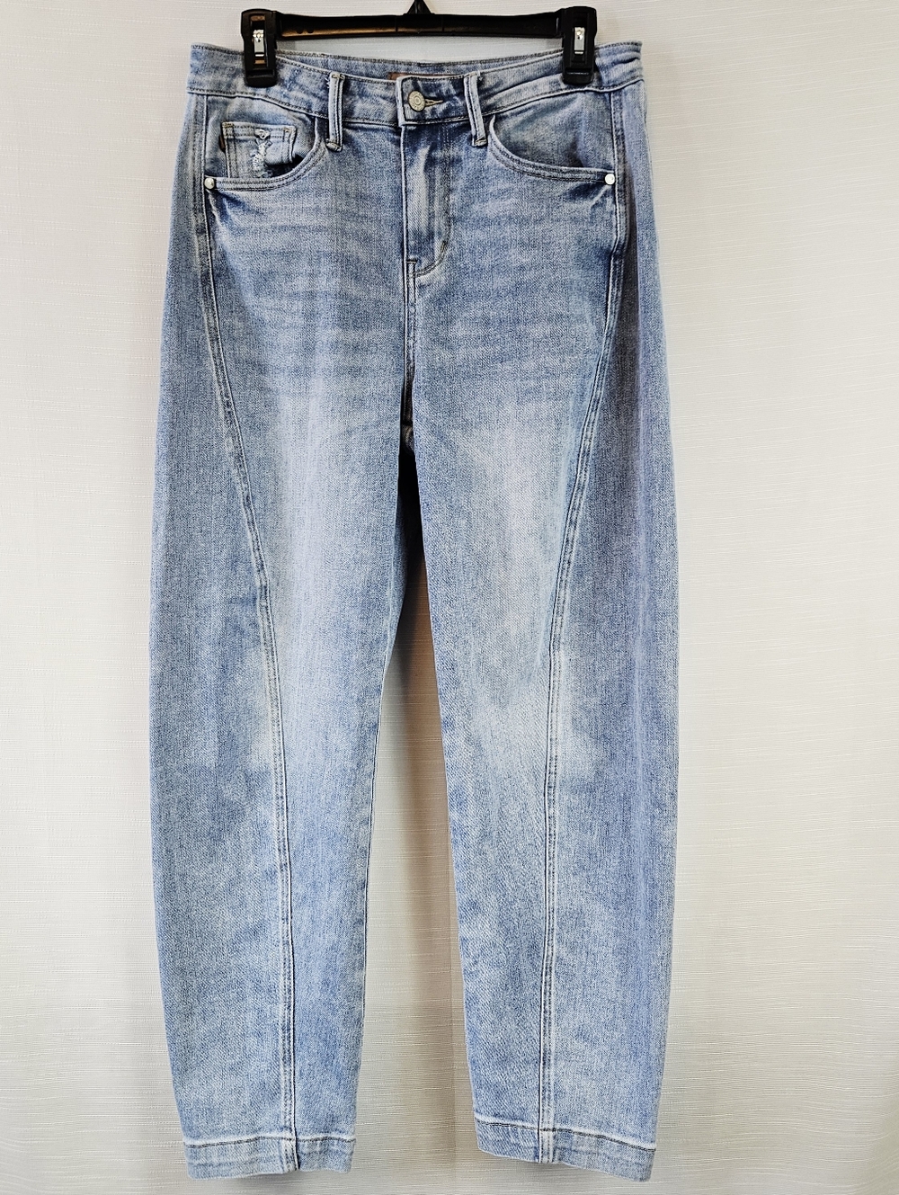 Judy Blue High Waist Side Panel Barrel Leg Jean size 29 - Picture 6 of 16